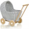 lovel Prútený kočík pre bábiky šedý lovel Prútený kočík pre bábiky šedý