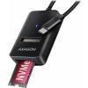 AXAGON ADM2-CM USB-C 10Gbps - M.2 NVMe & SATA SSD adaptér, kabel USB-C 10cm AXAGON ADM2-CM USB-C 10Gbps - M.2 NVMe & SATA SSD adaptér, kabel USB-C 10cm