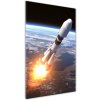Vertikálny foto obraz sklo tvrdené Vesmírna raketa 50x100 cm Vertikálny foto obraz sklo tvrdené Vesmírna raketa 50x100 cm
