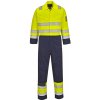 Portwest MV28 HI-VIS Modflame nehorľavá reflexná kombinéza antistatická HV žltá/námorná modrá L