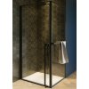 Riho Lucid sprchovací kút 100x80 cm štvorcová čierna matné/priehľadné sklo G005009121 Riho Lucid sprchovací kút 100x80 cm štvorcová čierna matné/priehľadné sklo G005009121