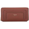 Lagen Dámska kožená peňaženka peračník Pari koňakovo hnedá