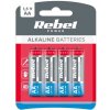 REBEL Alkaline AA 4ks 0061B REBEL Alkaline AA 4ks 0061B