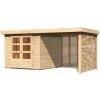 Drevený záhradný domček ASKOLA 3,5 s prístavkom Lanitplast Drevený záhradný domček ASKOLA 3,5 s prístavkom Lanitplast