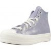 CONVERSE Chuck Taylor All Star Lift Platform Suede Shimmer Hi Fialová CONVERSE Chuck Taylor All Star Lift Platform Suede Shimmer Hi Fialová