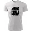 Swimming is in my DNA - Pánske tričko Fantasy športové - XL ( Biela ) Swimming is in my DNA - Pánske tričko Fantasy športové - XL ( Biela )