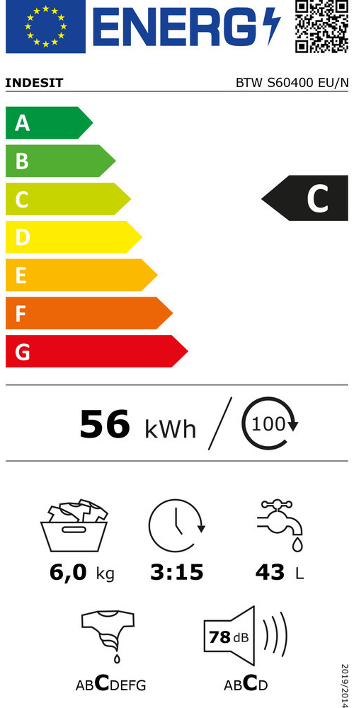 INDESIT BTWS60400EU/N