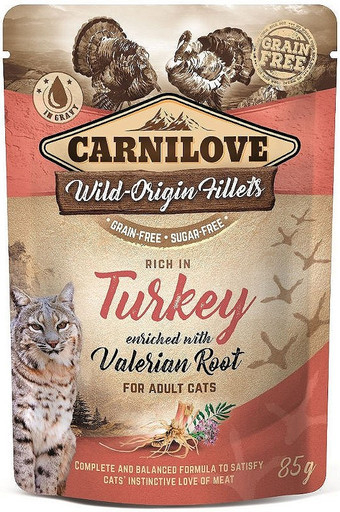 Carnilove Pouch Turkey Enriched & Valerian 85 g