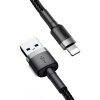 Baseus CALKLF-BG1 Cafule USB / Lightning QC 3.0 2.4A, 1m, černo-sivý