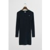 ŠATY GANT STRETCH COTTON CABLE C-NECK DRESS EVENING BLUE ŠATY GANT STRETCH COTTON CABLE C-NECK DRESS EVENING BLUE