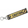 Prívesok na kľúče CAUTION, varovanie Prívesok na kľúče CAUTION, varovanie