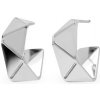 Náušnice z nerezovej ocele strieborná 1pár Náušnice z nerezovej ocele strieborná 1pár