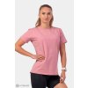 NEBBIA Invisible Logo dámske tričko, staroružová XS NEBBIA Invisible Logo dámske tričko, staroružová XS