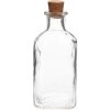 Fľaša na alkohol sklenená s korkovým uzáverom 150 ml
