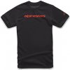 Alpinestars tričko Linear Wordmark black warm red Alpinestars tričko Linear Wordmark black warm red