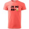 Je mi 60 pivo - Klasické pánske tričko vyššej gramáže - 4XL ( Korálová ) Je mi 60 pivo - Klasické pánske tričko vyššej gramáže - 4XL ( Korálová )