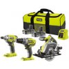 Ryobi R18DDIDCSP-220S aku 18 V set (R18IDP + R18DD3 + RWSL1801 + 2 x 2 Ah baterie + nabíječka + taška) Ryobi R18DDIDCSP-220S aku 18 V set (R18IDP + R18DD3 + RWSL1801 + 2 x 2 Ah baterie + nabíječka + taška)