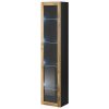 Cama Meble glass-case Vigo 180 black / wotan oak Cama Meble glass-case Vigo 180 black / wotan oak