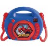 Lexibook Prenosný CD prehrávač s 2 mikrofónmi - Spider-Man Lexibook Prenosný CD prehrávač s 2 mikrofónmi - Spider-Man