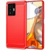 Gumený kryt MOFI na Xiaomi Mi 11T / 11T Pro - Červená Gumený kryt MOFI na Xiaomi Mi 11T / 11T Pro - Červená