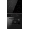 Vstavaná súprava Amica: rúra s 8 funkciami a indukčná varná doska so 4 platňami, čierna Vstavaná súprava Amica: rúra s 8 funkciami a indukčná varná doska so 4 platňami, čierna