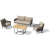 Záhradné sedačky luxusné - Moderná súprava pre 5 osôb + vysoký konferenčný stolík Záhradné sedačky luxusné - Moderná súprava pre 5 osôb + vysoký konferenčný stolík