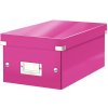 Leitz 604223 Škatuľa stredná Click & Store ružová WOW Leitz 604223 Škatuľa stredná Click & Store ružová WOW