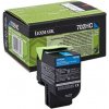 Toner Lexmark 702HC, 70C2HK0, CS310, CS410, CS510, azúrová (cyan), originál Toner Lexmark 702HC, 70C2HK0, CS310, CS410, CS510, azúrová (cyan), originál
