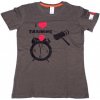 Dámské šedé tričko I Love Training 006-TFTFG, Size M, Barva Šedá Tri Fun Fit 006-TFTFG Dámské šedé tričko I Love Training 006-TFTFG, Size M, Barva Šedá Tri Fun Fit 006-TFTFG