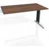 Pracovný stôl Flex, 140x75,5x80 cm, orech/kov Pracovný stôl Flex, 140x75,5x80 cm, orech/kov