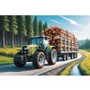 TREFL Lesný traktor 100 dielov