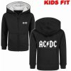 mikina s kapucňou METAL-KIDS AC-DC Logo 1c Čierna mikina s kapucňou METAL-KIDS AC-DC Logo 1c Čierna
