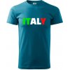 Italy Nápis - Klasické pánske tričko vyššej gramáže - L ( Tmavý tyrkys ) Italy Nápis - Klasické pánske tričko vyššej gramáže - L ( Tmavý tyrkys )