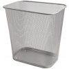 Q-Connect Drôtený kôš 13 l hranatý strieborný