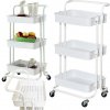 Verk 27490 Trojposchodový skladovací vozík na kolieskach 88 x 41,5 x 37 cm, biely Verk 27490 Trojposchodový skladovací vozík na kolieskach 88 x 41,5 x 37 cm, biely