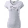 Geometria - svet - Dámske tričko Pure - L ( Svetlosivý melír ) Geometria - svet - Dámske tričko Pure - L ( Svetlosivý melír )