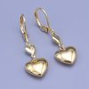 Pozlátené náušnice srdiečka z chirurgickej ocele Pozlátené náušnice srdiečka z chirurgickej ocele