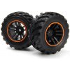 BlackZon Spryte MT/ST 4WD: Kolesá kompletné oranžové 1:20