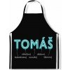 Impar zástěra Mužská jména Neon Tomáš