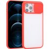 AppleKing polopriehľadný kryt s posuvnou krytkou šošovky fotoaparátu pre iPhone 12 Pro Max - červený - možnosť vrátiť tovar ZADARMO do 30tich dní AppleKing polopriehľadný kryt s posuvnou krytkou šošovky fotoaparátu pre iPhone 12 Pro Max - červený - možnosť vrátiť tovar ZADARMO do 30tich dní