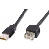 PremiumCord USB 2.0 kábel predlžovací, A-A, 20cm čierna PremiumCord USB 2.0 kábel predlžovací, A-A, 20cm čierna