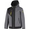 ISSA LINE Rush Softshellová bunda čierna/šedá L ISSA LINE Rush Softshellová bunda čierna/šedá L