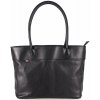 Made In Italy dámska kožená kabelka čierna