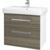 Dreja Kúpeľňová skrinka Q MAX SZZ2 70 - N01 Biela lesk / Úchytka T04 / D21 Tobacco Dreja Kúpeľňová skrinka Q MAX SZZ2 70 - N01 Biela lesk / Úchytka T04 / D21 Tobacco