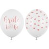PartyDeco Balóniky latexové Bride to be biele 50 ks PartyDeco Balóniky latexové Bride to be biele 50 ks
