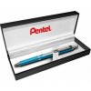 Gélové pero, 0,35 mm, stláčací mechanizmus, telo pera: modrá, PENTEL Gélové pero, 0,35 mm, stláčací mechanizmus, telo pera: modrá, PENTEL