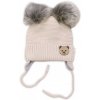 Baby Nellys Detská sada, zimná čiapka so šálom + rukavičky 3D, Teddy Bear – béžová 63013701 Baby Nellys Detská sada, zimná čiapka so šálom + rukavičky 3D, Teddy Bear – béžová 63013701