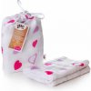 XKKO BMB zavinovačka - osuška, 120x120 - Lilac Hearts XKKO BMB zavinovačka - osuška, 120x120 - Lilac Hearts