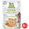 Brit Care Cat Kitten Fillets in Gravy Choice Chicken 6 x 85 g