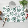 Biante Teflónové prestieranie na stôl TF-091 Zelené kvety na bielom 30x40 cm Biante Teflónové prestieranie na stôl TF-091 Zelené kvety na bielom 30x40 cm